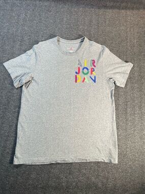 Nike Air Jordan Jump Man The Cradle Gray T-Shirt DM3078-091 Men’s Size Large L